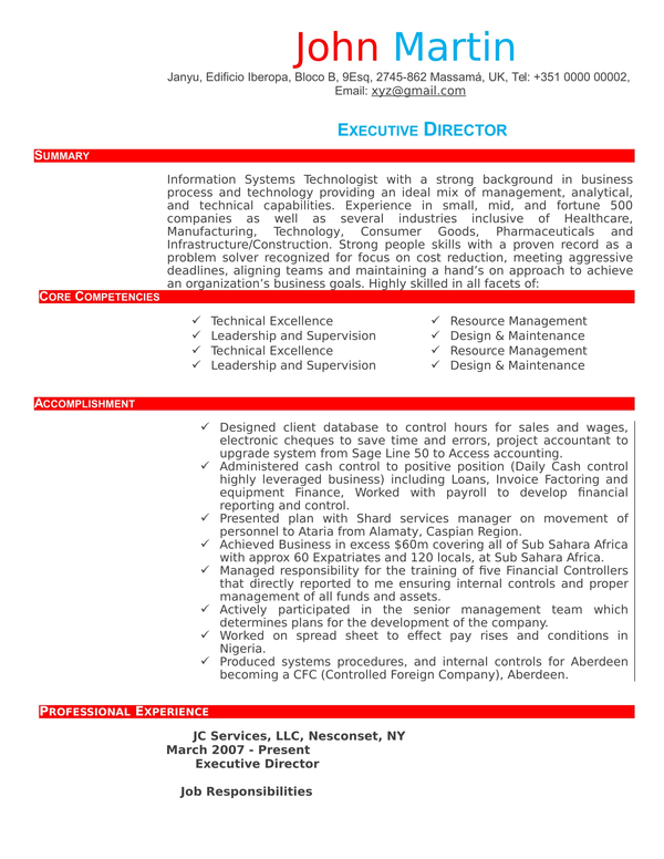 professional resume templates download free